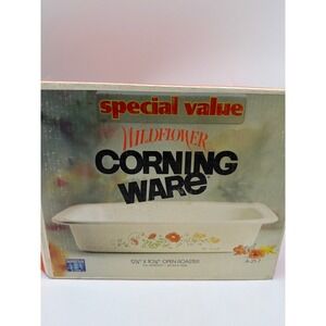 Vintage Corning Ware A-21 Wildflower Roaster Casserole Lasagna Oven Baking Dish